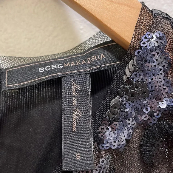 BCBG MaxAzria Savanah black beaded sleeveless top - Picture 4 of 11